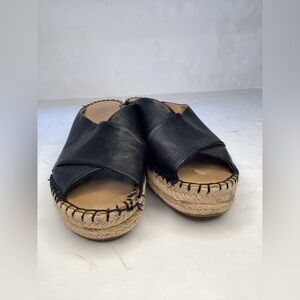 Fraco Sarto crisscross platform wedge heel sandals.  Size 6 M